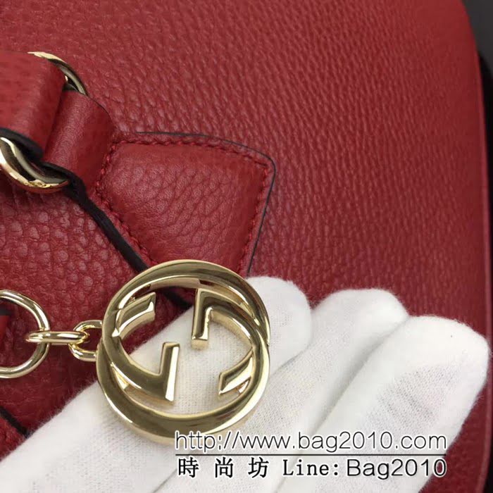 GUCCI古馳原單 新款專櫃品質高仿原單貨實物實拍449661 紅色手提單肩斜挎包 HY1131